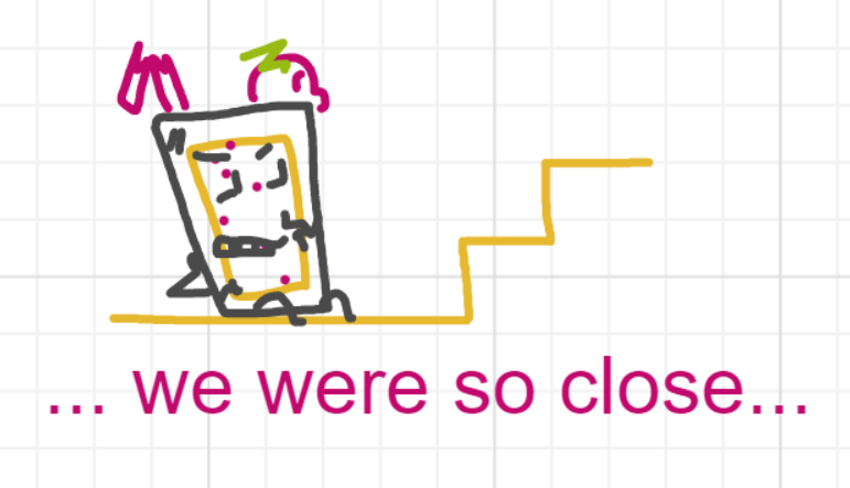 A panel from Running Duos, episode four of the Board Boards object show by Furretwalk/WalkingFurret.